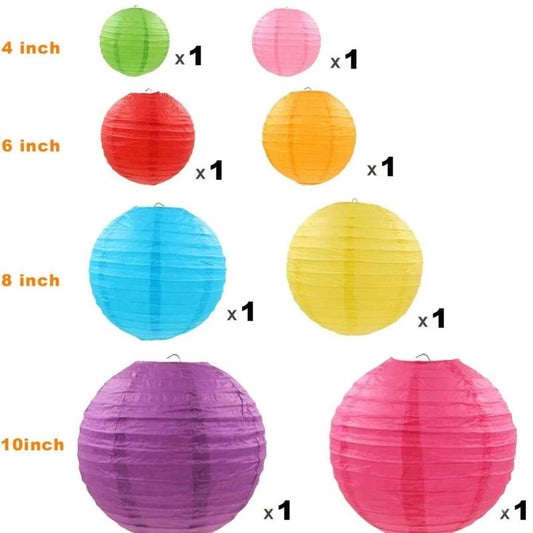 Colorful Lantern Set - 8pcs, 16pcs, 20pcs
