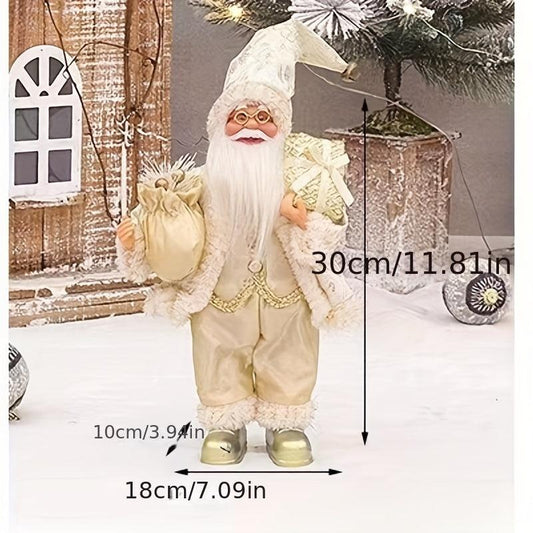 30 Standing Santa Claus Ornament Christmas Figurine Collection