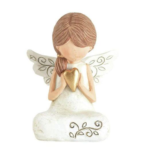 Angel Crafts Resin Praying Angels Love Heart Ornaments Home Decor