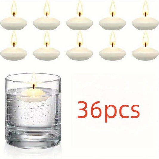 Red Floating Candles 36-200pcs Circular Odorless for Weddings Pool Parties