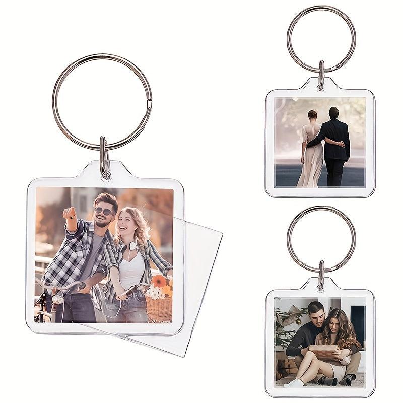 3pcs Acrylic Photo Keychain Transparent