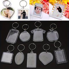 3pcs Acrylic Photo Keychain Transparent
