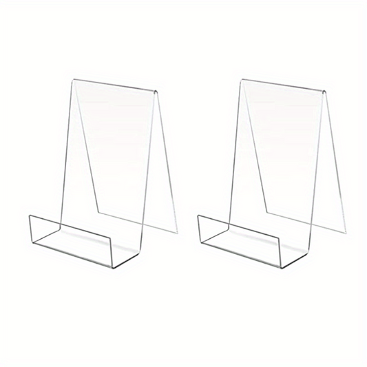 Acrylic Book Stand Clear Display Easel Music Sheets Notebook