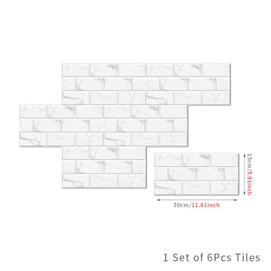 Waterproof Marble Tile Sticker for Kitchen and Bathroom Backsplash