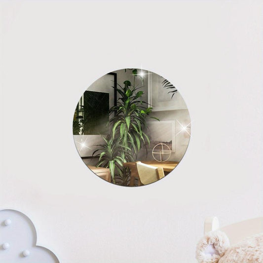 5pcs Acrylic Mirror Wall Sticker Decoration For Kids Room Bathroom
