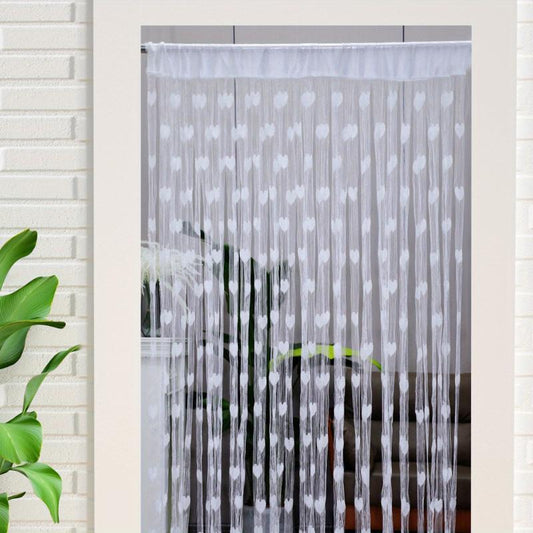 Romantic Love Line Curtain Princess Room Decoration Tassel Partition Curtain