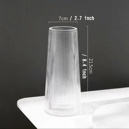 Creative Transparent Glass Vase Desktop Water based Rose Flower Vase