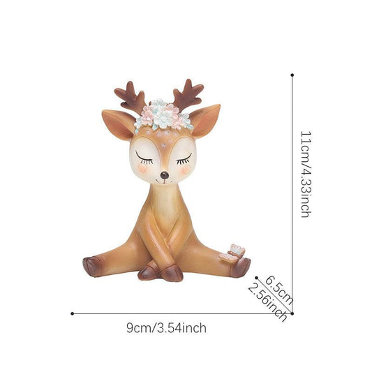 Deer Cake Topper Baby Shower Party Decoration Resin Ornament