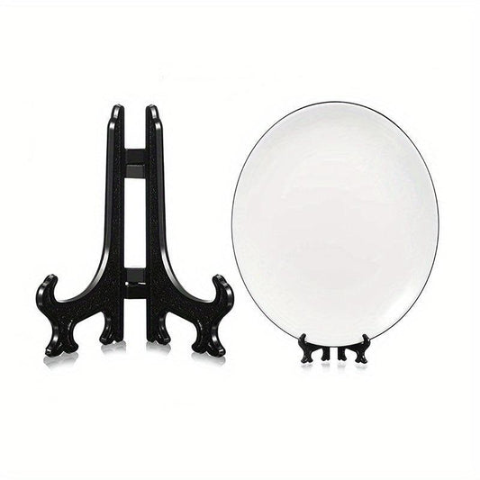 1pc Foldable Plate Holder Display Stand Picture Frame Holder Stand Easel