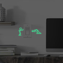 Luminous Cartoon Switch Sticker Glow In The Dark Kid Sticker