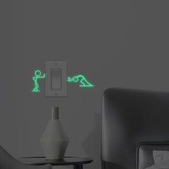 Luminous Cartoon Switch Sticker Glow In The Dark Kid Sticker