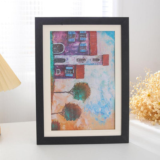Solid Wood A4 Magnetic Flip Cover Photo Frame