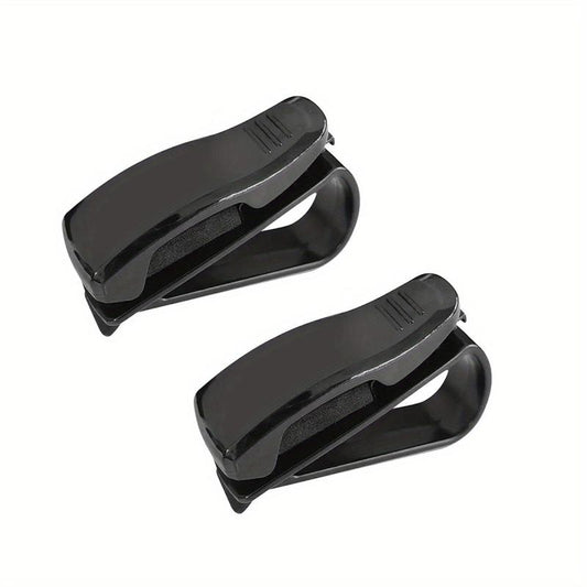 2pcs Car Sun Visor Glasses Clip, Universal Sunglasses Ticket Holder