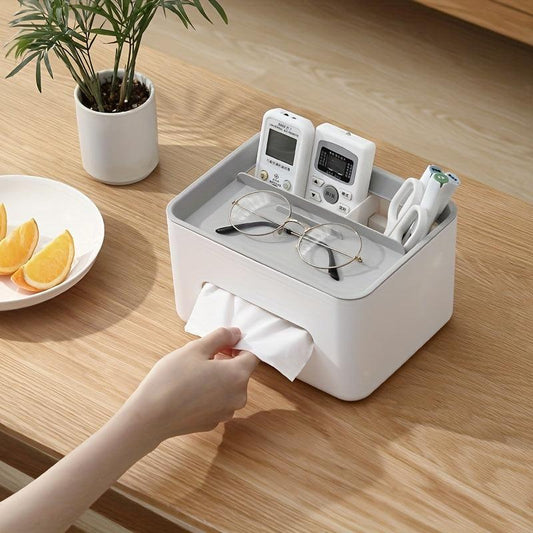 Desktop Storage Box Tissue Drawer Remote Control Organizer