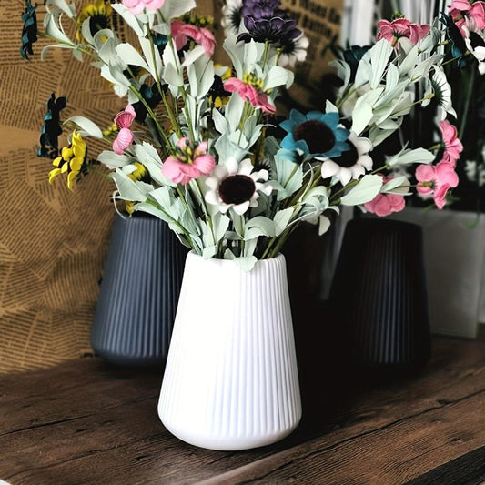 Modern Flower Vase Decor Plastic Porcelain Living Room Decor