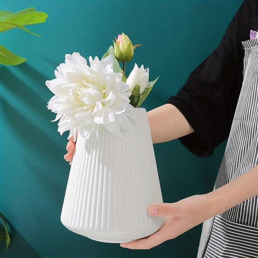 Modern Flower Vase Decor Plastic Porcelain Living Room Decor