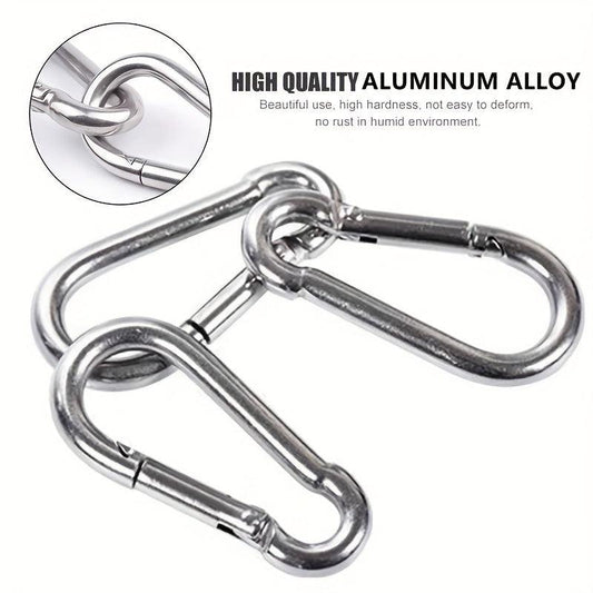 10pcs Stainless Steel Carabiner for Hammocks Swings- Outdoor Activ