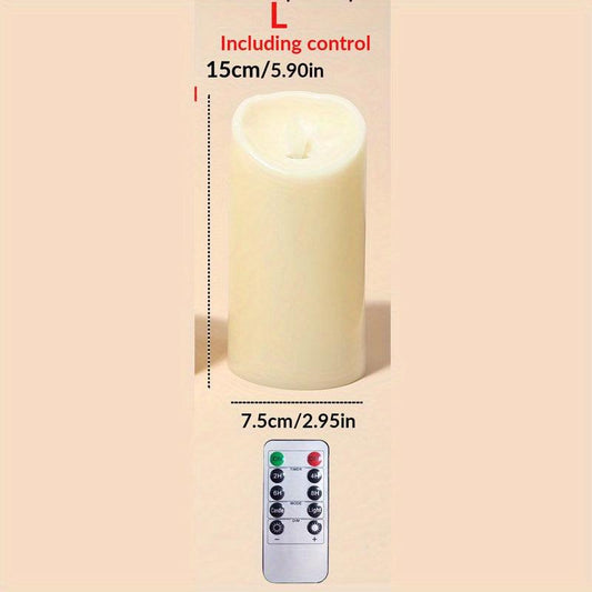 LED Flameless Tea Light Candle w/ Remote - Wedding Holiday Indoor/Outdoor