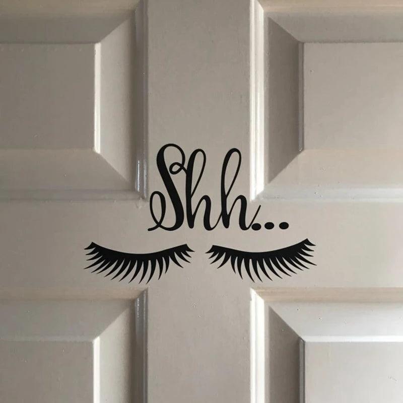 Eyelashes Wall Sticker Eyes Vinyl Mural