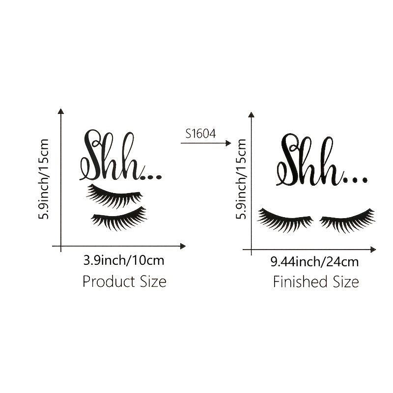 Eyelashes Wall Sticker Eyes Vinyl Mural