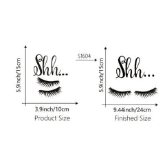 Eyelashes Wall Sticker Eyes Vinyl Mural