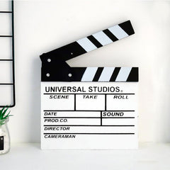 Hollywood Style Wooden Clapper Board with Erasable Pen