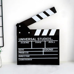 Hollywood Style Wooden Clapper Board with Erasable Pen