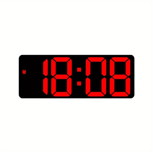 Voice Control Digital Alarm Clock Date TEMP Night Mode Snooze Table Clock