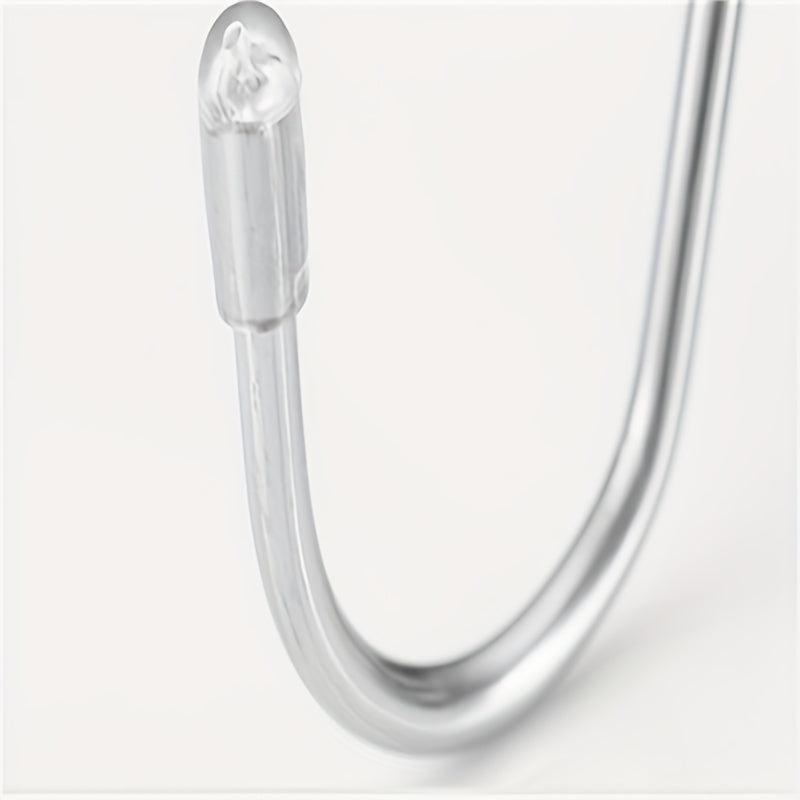 Silvery Double ended S Hook Cabinet Door Hanging Storage Hook