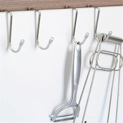 Silvery Double ended S Hook Cabinet Door Hanging Storage Hook