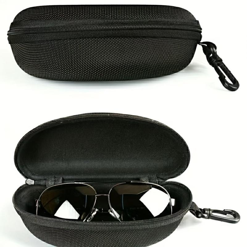 Sunglasses Case Zipper Storage Box Flat Lens Portable Glasses Case