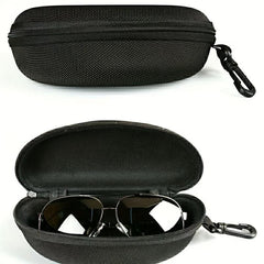 Sunglasses Case Zipper Storage Box Flat Lens Portable Glasses Case