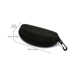 Sunglasses Case Zipper Storage Box Flat Lens Portable Glasses Case