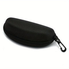 Sunglasses Case Zipper Storage Box Flat Lens Portable Glasses Case