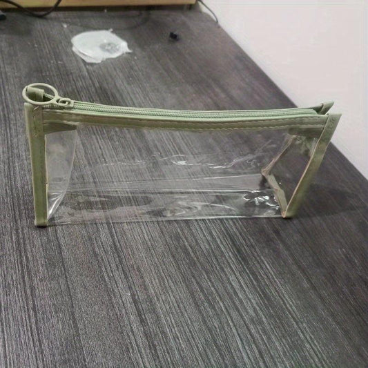 Clear Transparent Pencil Case Stationery Bag for Student Office Storage