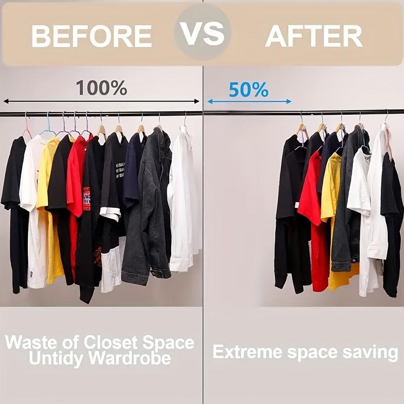 20 Pack Heavy Duty Hanger Connector Hook Closet Space Saving Clips