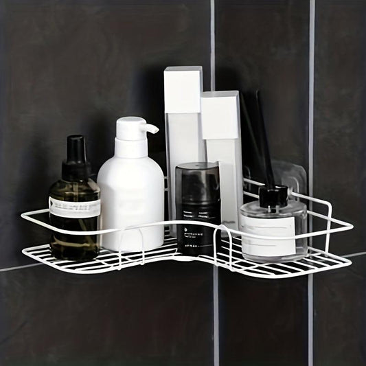 Iron Art Corner Shower Caddy Wall Mounted Bathroom Storage Rack