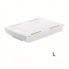 2pcs Under Desk Drawer Organizer Self Adhesive MakeUp Storage Box