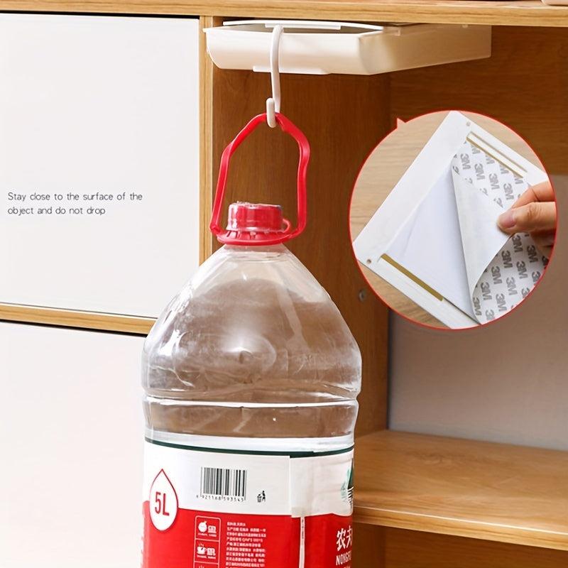 2pcs Under Desk Drawer Organizer Self Adhesive MakeUp Storage Box