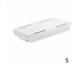 2pcs Under Desk Drawer Organizer Self Adhesive MakeUp Storage Box