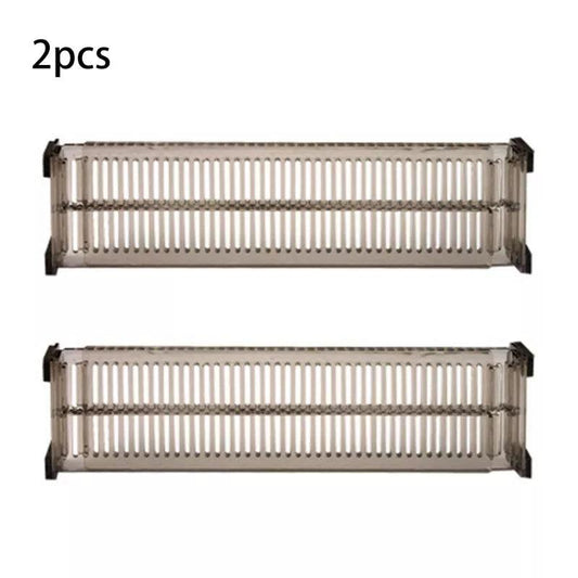 4pcs Retractable Drawer Divider Adjustable Organizer Spring Loaded