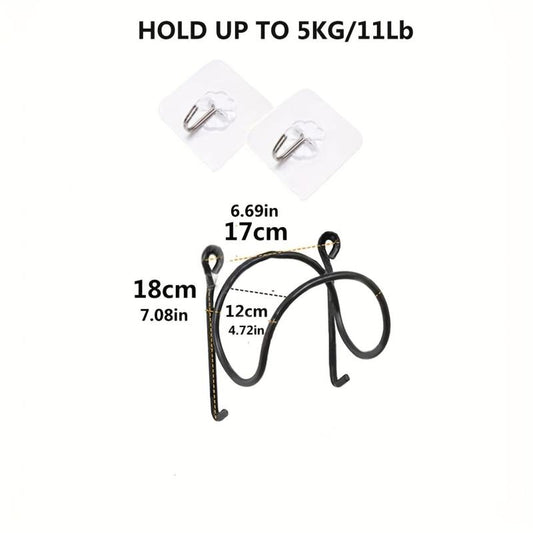 5pcs Towel Rack No Punching Wall Hanging Multifunctional Storage Rack