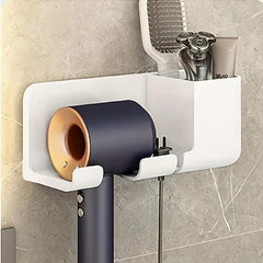 Hair Dryer Rack Wall Mounted Bathroom Storage Shelf