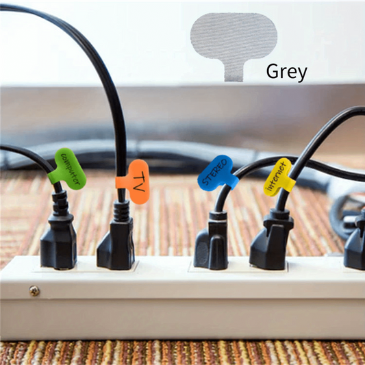 10pcs Cable Labels Cable Ties Reusable Wire Tags For Cable Management