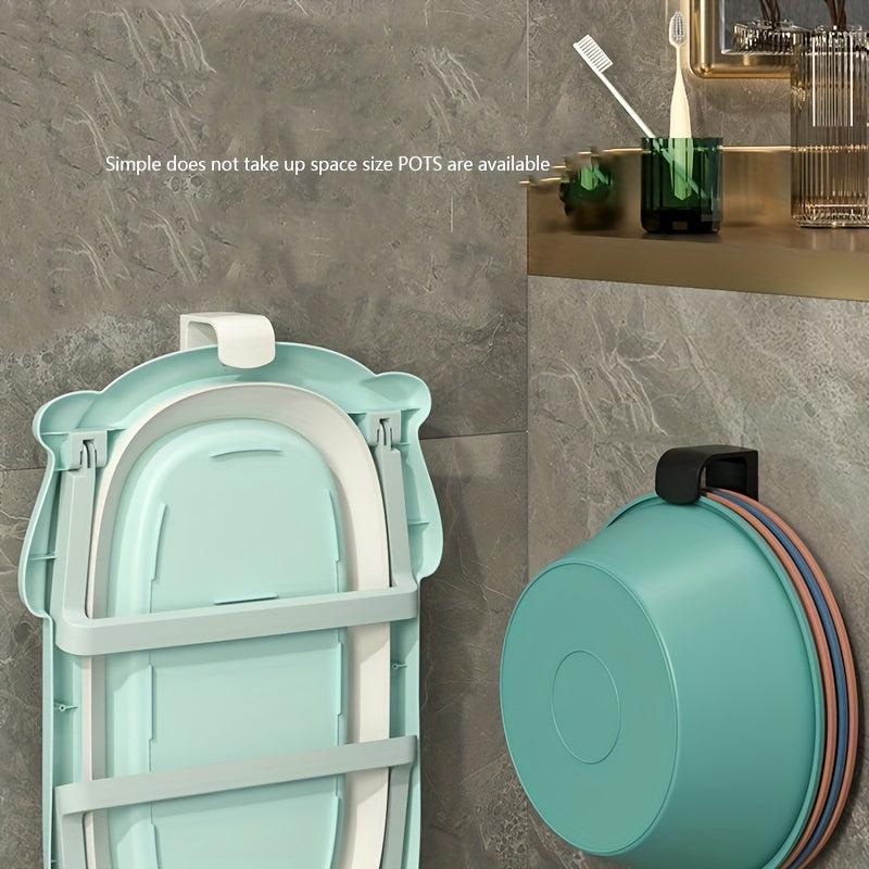 Wall Hanging Washbasin Storage Hook Rack Pot Lid Drain Rack
