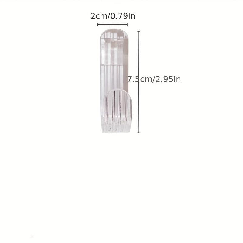 5pcs Acrylic Hooks Strong Load-bearing Punch Adhesive Hooks