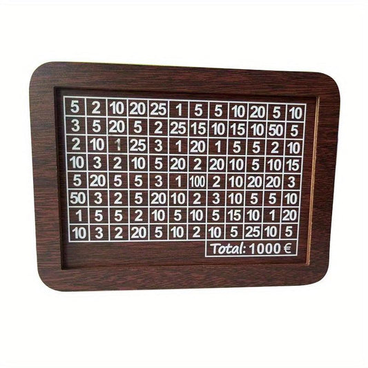 Vintage Wooden Money Box with Counter Coin Bank for Kids - Perfect Gift