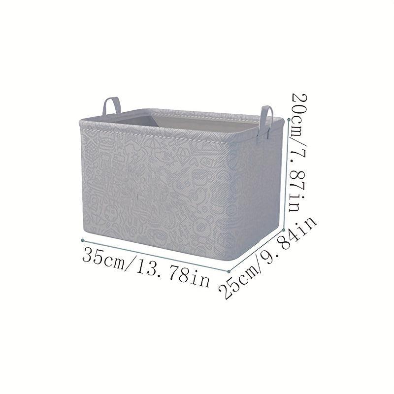 1pc Foldable Storage Box Clothes Toys Storage Basket Fabric Storage Box