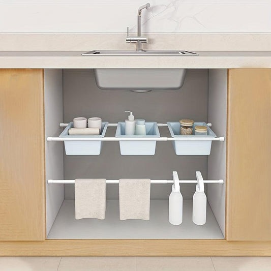 Telescopic Shower Curtain Rod with Non Perforated Coating