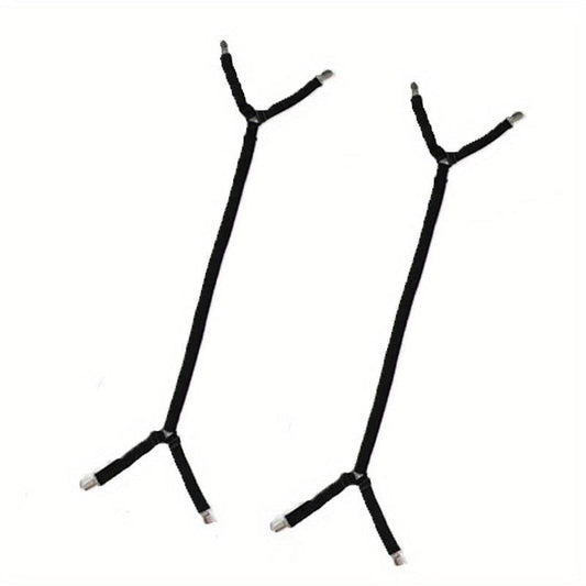 2pcs Sheet Fixer Adjustable Criss Cross Sheet Clip Elastic Sheet Strap